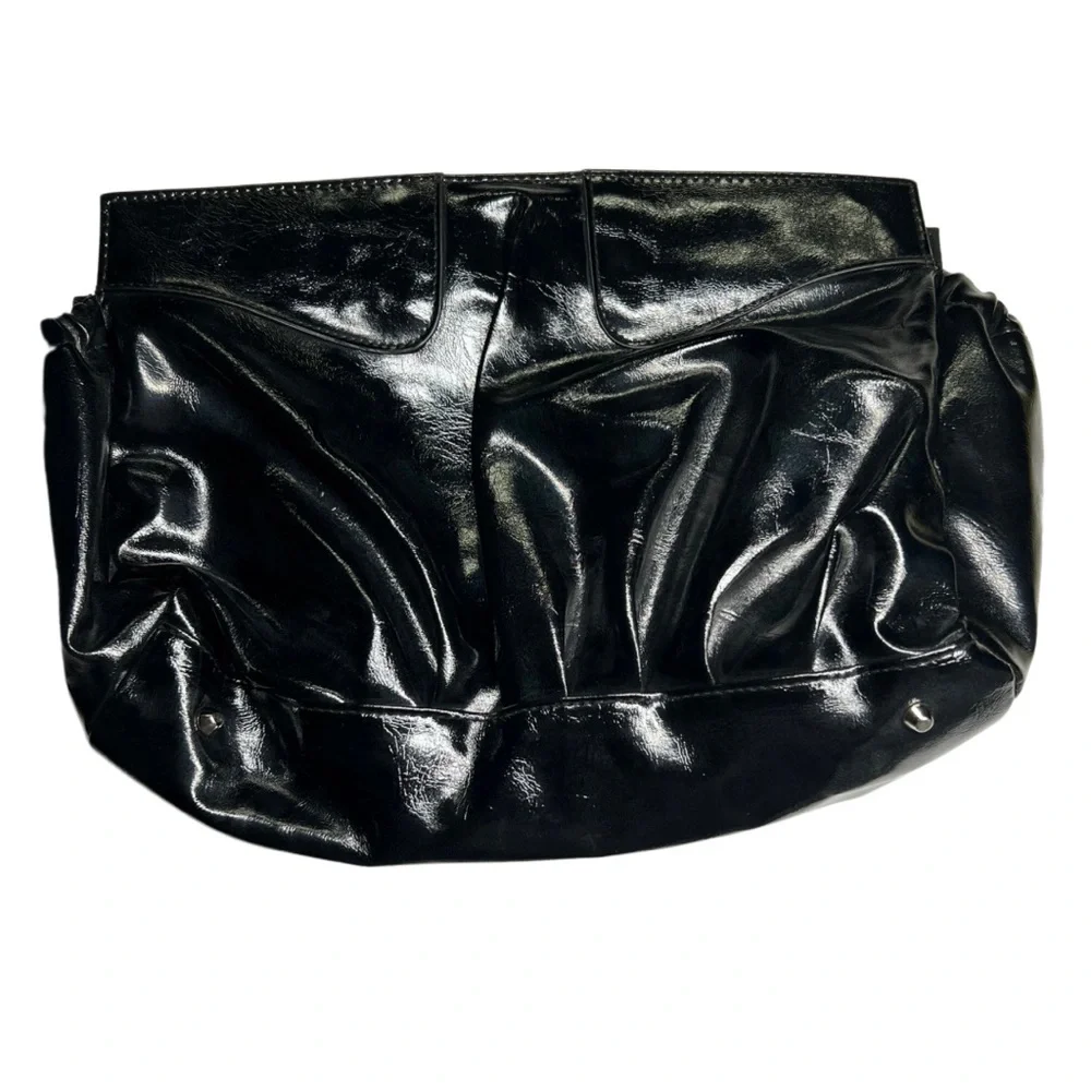 Miche medium black clutch shell evening neutral party casual neutral minimalist